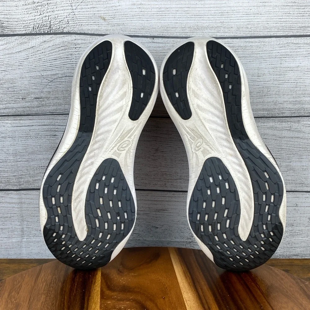 Asics Black and White Athletic Shoes - Picture 12 of 13